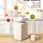 Ankou Airtight Food Storage Container with Pop Lid & 130ml Scoop, 4L/4.2qt *4 BPA-Free Cereal, Rice, Flour, Pasta & Snack Container, Stackable & Durable,Kitchen Pantry Organizer