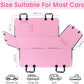 Waterproof Dog Car Seat Cover for Back Seat - Durable, Scratch Proof Pet Hammock with Nonslip Design & Storage Pockets, Fits Cars, SUVs, Trucks - S, Pink/Grey