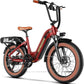 1500W Peak Motor Electric Bike for Adults Up to 80 Miles 30MPH Dirt Ebike 20" x 4 Fat Tire 48V 20Ah Removable Battery Mountain E Bike Commuter Full Suspension Bicycles for Men Women