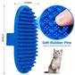 Lilpep Dog Bath Brush, Rubber Pet Shampoo Brush with Silicone Bristles for Massaging Grooming, Removing Short Haired Dogs Cats Shedding, Tangles and Dead Undercoat(Red, plum brush)