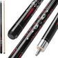 Pool Cue, 58" Billiard Cue Stick 2-Piece 13mm Maple Wood Pool Cue Stick 18 19 20 21oz for Bar House Pool Table Sports