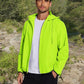 COOFANDY Men's Packable Rain Jacket Lightweight Waterproof Raincoat with Hood Travel Hiking Golf Windbreaker