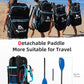 Abahub Adjustable Kayak Paddle 210-230 cm/ 230-250 cm Floating Kayaking Oars Boating Oars Canoeing Oars Black
