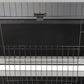 PawHut 54" 2-Story Large Rabbit Hutch Bunny Cage Wooden Pet House Small Animal Habitat with Lockable Doors, No Leak Tray and Waterproof Roof for Outdoor/Indoor Dark Grey