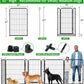 Dog Playpen Outdoor Extra Wide 12 Panels Heavy Duty Dog Fence 47" Height Anti-Rust with Doors Portable for RV Camping Yard, Total 32FT, 79 Sq.ft, Snowy Black