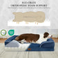 Comfort Expression Small Dog Beds Waterproof Orthopedic Foam Dog Sofa Beds for Medium Dogs Comfy Pet Bed with Washable Removable Cover & Non-Slip Bottom(Small,Navy Blue)