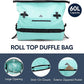 Haimont Large Waterproof Duffel Backpack Roll-Top Heavy Duty Dry Duffle Bag for Boating, Travel, Motorcycle, Kayaking, Camping, 60L
