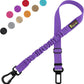Plutus Pet Dog Seat Belt for Car, Adjustable Dog Car Harness with Carabiner Clip, Reflective Safety Dog Seatbelt Leash with Elastic Bungee, Purple