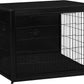 DWANTON Dog Crate Furniture with Cushion, Wooden Kennel Table with Double Doors, Indoor Dog House, Extra Large Size, 43.3" L, Black