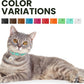 BRONZEDOG Leather Cat Collar with Removable Bells Non Breakaway Kitten QR Tag for Girl Boy (7" - 9" for Cats, Turquoise & Silver)