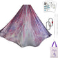F.Life Aerial Yoga Hammock kit- Yoga Swing Multicolor 5 yards-Flying Yoga Include Daisy Chain,Carabiner and Pose Guide