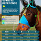 Hilltown Adjustable Fly Mask for Horse with Ears - UV-Block, Large Eye Space, Breathable, Built to Last, Comfort Fit - Horse Fly Mask for Daily Stable, Hot Weather Riding & Competition - Full, Blue