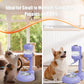 Dog Bowls with Puppy Weaning Bottles,3 in 1 Bowl Set with Water Dispenser and 2 Food Grade Stainless Steel Dog Bowls,15°Tilted Cat Food and Water Bowl Set for Cats,Bunnies,Ferrets