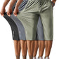 Men's Capri Pants 3/4 Joggers Gym/Workout/Hiking Below Knee Long Shorts Lightweight Quick Dry with Zipper Pockets