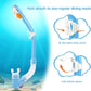 Dry Snorkel for Kids, Ultimate Snorkel Tube for Snorkeling, Freediving & Swimming, Easy-Breath Technology, Top-Mounted Dry Valve & Food-Grade Silicone Mouthpiece