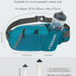 WATERFLY Fanny Pack Waist Bag: Hiking Water Bottle Holder with Strap Waist Pack for Women Men Hydration Hip Packs for Running Walking Traveling-Cyan
