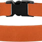 Breakaway Cat Collar Leather with Removable Bell - 13 Colors Available - Soft Adjustable Girl Boy Safety Lightweight Pet Kitten Collars Pink Brown Blue Green Red Orange Black (Orange)