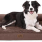 Orthopedic Dog Bed for Extra Large Dog, XL Pet Couch for XLarge Dog, Supportive Foam Bolster Sofa with Waterproof Lining Cover, Anti-Slip, Comfort, Washable, 42x30x7.5 in, U Shape, Brown