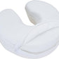 EarthLite Massage Face Cradle Cushion Memory Foam - Massage Table & Massage Chair Headrest Pillow w/Washable Fleece Cover, White