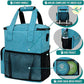 PetAmi Dog Travel Bag Pet Supplies Accessories Organizer for Traveling, Camping, Weekend; Cat Pet Travel Bag Kit Includes 2 Food Storage Containers, 2 Collapsible Bowls, 1 Feeding Mat (Teal Blue)