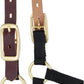 Weaver Equine Breakaway Horse Halter, Supple Leather Crown, Adjustable Chin & Throat Snap Halters for Horses, Equine Tack,Pony Size, Black