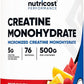 Nutricost Creatine Monohydrate Powder (Fruit Punch, 500 Gram)