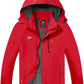 TEZO Mens Rain Jacket Waterproof with Hooded Hiking Coat Lightweight Windbreaker