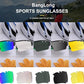 BangLong Polarized Sports Sunglasses Cycling Sun Glasses for Men Women with 5 Interchangeable Lenes for Running Baseball Golf