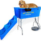 SHELANDY 45" Pet Grooming Bathtub Dog Wash Station | Heavy Duty Bathing Tub (Bathtub & Stairs Combo)