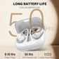 Open Ear Headphones, Bluetooth 5.4 Headphones Sports, Premium Sound with HD Mic Wireless Earbuds, 48H Playtime LED Power Display Ear Buds, IPX7 Lightweight Comfort Earphones for Running, White