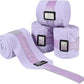 Harrison Howard Horse Polo Wraps Upgrade with Bling Leg Wraps for Horses 4-Pack Fleece Leg Wraps Stable Supplies Lavender M