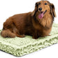 Stoutwool Indestructible Dog Bed - Fluffy Chew Proof Dog Crate Pad - Tough Kennel Pad for Aggressive Chewers - Washable, Ideal for Small Breeds & Fits 24-Inch Crate - 23"x16", Gleam