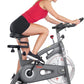 Sunny Health & Fitness Indoor Cycling Exercise Bike w/Pulse Sensors & 4-Way Adjustable Seat, Stationary Home Cardio Training Machine w/Micro-Adjustable Magnetic Resistance for Intensive Cardio Session