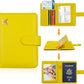 Melsbrinna RFID Passport Holder for Travel Women/Men, Cute RFID Blocking Wallet with Card Slots, Travel Wallet/Passport Case (1, Yellow)