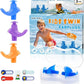 Hearprotek Swimming Ear Plugs, 3 Pairs Soft Waterproof Reusable Earplugs for Swimming Showering Bathing and Other Water Sports Suitable for 6+ Kids(Blue/Orange/Purple)