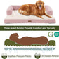 Orthopedic Dog Beds for Large Dogs, Waterproof Dog Beds, Memory Foam Dogs Couch Beds, Comfy Bolster Pet Beds with Removable Washable Cover, Nonskid Bottom (Large,Pink)