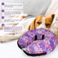 CuteBone Inflatable Dog Donut Collar with Removable Soft Fleece Covers for Small/Medium/Large Dogs and Cats After Surgery GWB06M