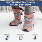 Spark Paws Dog Shoes, Waterproof Dog Boots for Medium to Large Dogs, Non Slip, Breathable Dog Booties and Paw Protectors - 4PCS Doggie Hiking Boots with Reflective Straps - Pink, Size 1