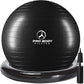 ProBody Pilates Yoga Ball Chair, Exercise Ball Chair with Base or Stand for Home Office Desk Sitting or Workout, 65cm Antiburst Balance & Stability Ball Seat, Large Gym Ball for Back, Abs