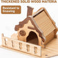 Hamster Cage 8 in 1 with All Accessories, Portable Hamster Cages with Full Transparent Viewing, Excellent Ventilation, Castle Habitat, Dwarf Hamster Cage Suitable for Gerbil, Other Small Animals