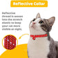 BirdsBeSafe® Break Away Cat Collar with Bell, Reflective Thread for Night Visibility, Comfortable Elastic Stretch Cat Collar to Protect Cat from Getting Stuck in The Garden.