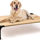 Heeyoo Elevated Dog Bed, Cooling Raised Pet Cot with Chew Proof Washable Breathable Mesh and Metal Frame, Portable Dog Cot Bed with No-Slip Feet for Outdoor or Indoor Use