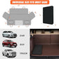 Back Seat Extender for Dogs Hard Bottom, Upgraded 7-Layer PU Leather Dog Car Seat Cover with Support 400lbs, Waterproof Dog Hammock Bed Backseat, Anti-Scratch Pet Seat Extender for Car, SUV, Truck
