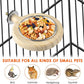 KATUMO Conure Perch Bird Wood Perch Stand Toy Parrot Cage Toy Bird Food Cup for Parakeet Lovebird Finch Conure Budgie Small Birds