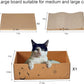 Cat Scratcher Cardboard Scratch Pad Box for Indoor Cats,5pcs Scratching Board Bed Reversible Durable,with Catnip