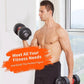 Adjustable Dumbbell Set 25/55/90LBS,10 in 1 Free Weights Dumbbell with Anti-Slip Texture Handle,1 Sec Speed Adjustment Men/Women Gym and Home Strength Training Equipment.