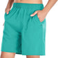 Men's Gym Shorts Sports Quick Dry Workout Running or Casual Training Short with Zipper Pockets