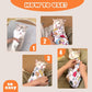 Cat Grooming Wrap, Cat Wrap Self-Adherent, Anti-Scratch Anti-Bite, Anti-Escape Grooming Bag for Cats Nail Clipping, Ear Cleaning, and Teeth Brushing (27.6 × 27.6" Cow Pattern)