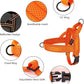 Didog No Pull Dog Harness with Soft Mesh Padded,Reflective & Quick Fit Light Weight Dog Strap Vest Harness,Easy for Walking Training (S:Chest 18-22", Orange)