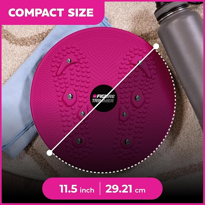 Core Abs Twister Board - Waist Sculptor Twister Board for Core & Ab Exercise - Waist Twisting Disc, Dizzy Disc Twist Board for Slimming Workout with 8 Magnets Reflexology